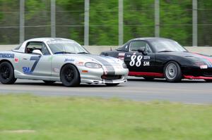 Samantha Silver's and Chris Craft's Spec Miata Mazda Miatas