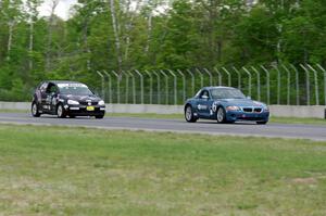 Chris Knuteson's T4 BMW Z4 and Tom Daly's T4 VW Rabbit