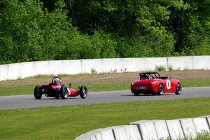 Tom Daly's Austin-Healey Sprite and Jim Gaffney's RCA Formula Vee