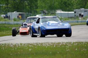 Kent Burg's Chevy Corvette and Rich Stadther's Dulon LD-9