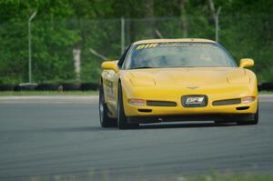Bruce Parsons drives the Chevy Corvette pace car.