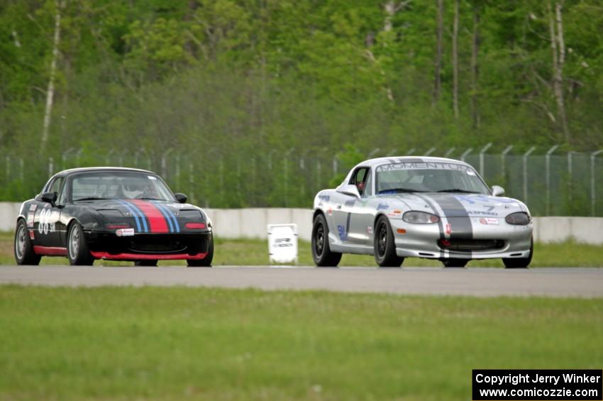 Chris Craft's and Samantha Silver's Spec Miata Mazda Miatas