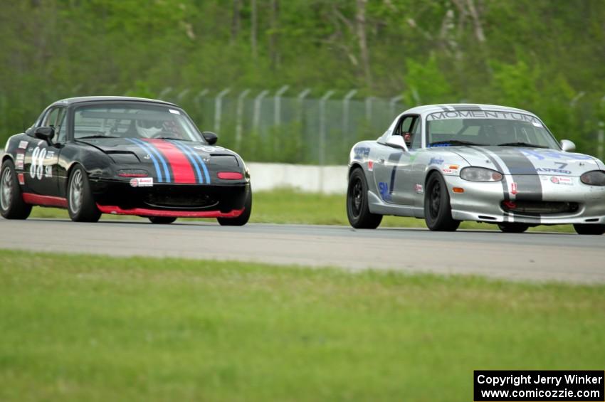 Chris Craft's and Samantha Silver's Spec Miata Mazda Miatas