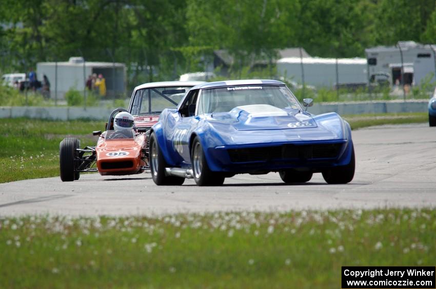 Kent Burg's Chevy Corvette and Rich Stadther's Dulon LD-9