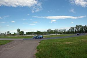 John Glowaski's ITA Dodge Neon ACR, Tom Daly's STU VW Rabbit and Greg Youngdahl's ITA Mazda Miata