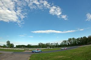 Rick Buan's STU Mazda Miata and Bill Collins' T2 Chevy Corvette