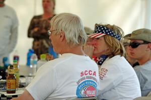 Chris Hefty and Judi Sievers at the post-race party.