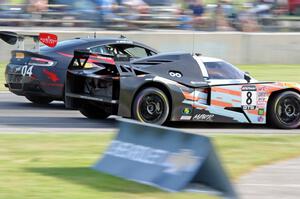 Anthony Mantella's KTM X-Bow GT4 and George Kurtz's Aston Martin Vantage GT4