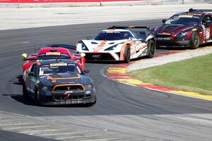 Ernie Francis, Jr.'s Ford Mustang, Jade Buford's SIN R1 GT4, Anthony Mantella's KTM X-Bow GT4 and Max Riddle's Aston Martin Vant