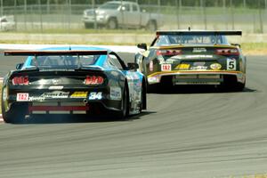 Lawrence Loshak's Chevy Camaro and Tony Buffomante's Ford Mustang