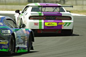 Louis­-Philippe Montour's Dodge Challenger and Keith Prociuk's Chevy Camaro