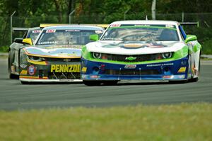 Gar Robinson's Chevy Camaro and Lawrence Loshak's Chevy Camaro