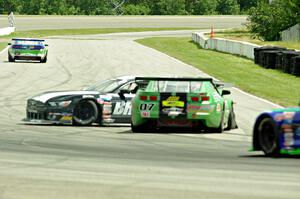 Jordan Bernloehr's Chevy Camaro collides with Justin Haley's Ford Mustang