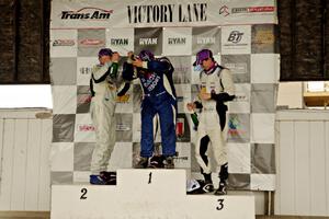 TA2 podium: L to R) Tommy Archer - 2nd; Gar Robinson - 1st; and Dillon Machavern - 3rd