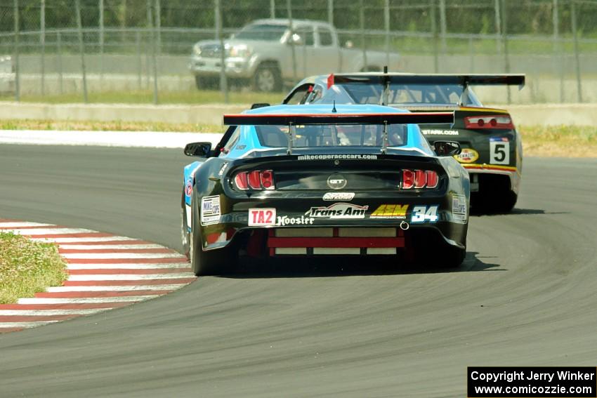 Lawrence Loshak's Chevy Camaro and Tony Buffomante's Ford Mustang