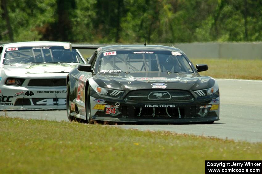Dillon Machavern's Ford Mustang and Adam Andretti's Ford Mustang