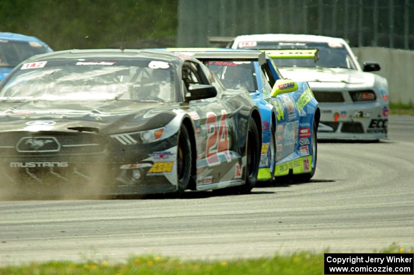 Dillon Machavern's Ford Mustang and Tommy Archer's Chevy Camaro