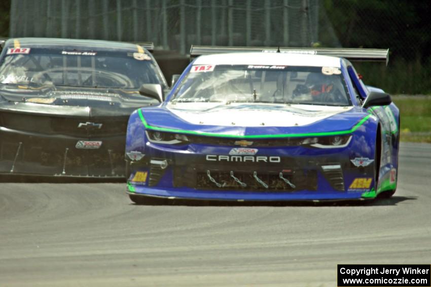 Keith Prociuk's Chevy Camaro and John Atwell's Chevy Camaro