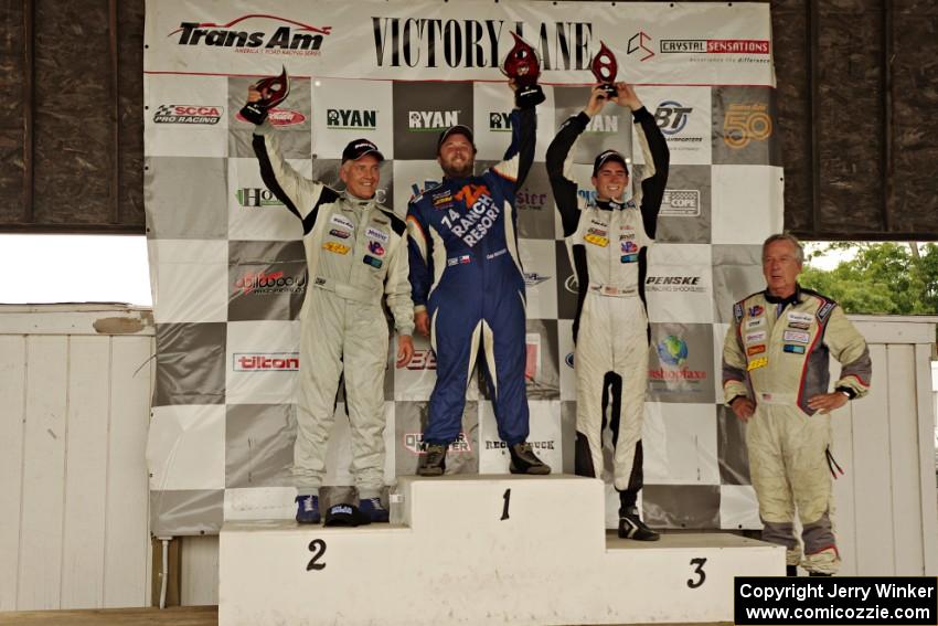 TA2 podium: L to R) Tommy Archer - 2nd; Gar Robinson - 1st; and Dillon Machavern - 3rd