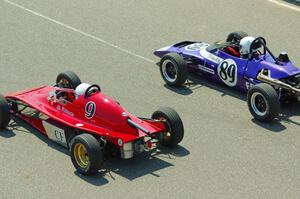 Darrell Peterson's LeGrand Mk. 21 Formula Ford and Tim Woelk's Elden Mk.10 Formula Ford