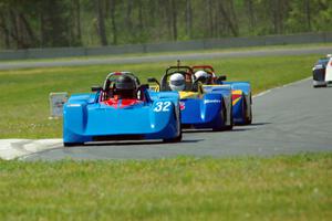 Russell King's, Ron Boltik's and Jim Nash's Spec Racer Ford 3s