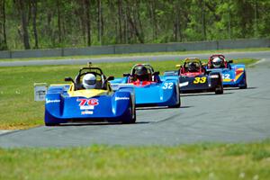 Ron Boltik's, Russell King's, Andrea King's and Jim Nash's Spec Racer Ford 3s