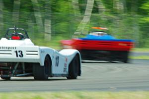 Martin Wiedenhoeft's Spec Racer Ford 3 chases Reid Johnson's Spec Racer Ford 3