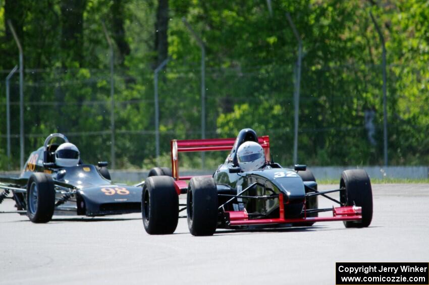Dave Schaal's Formula Enterprises and Tom Stephani's Crossle 35F Formula F