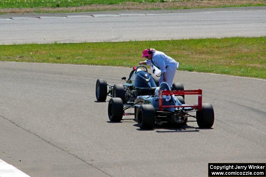 Tom Stephani's Crossle 35F Formula F and Dave Schaal's Formula Enterprises