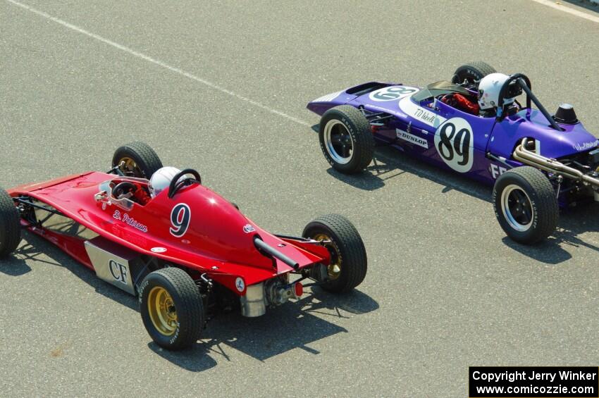 Darrell Peterson's LeGrand Mk. 21 Formula Ford and Tim Woelk's Elden Mk.10 Formula Ford