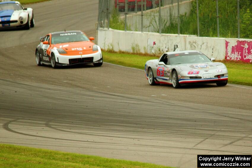 Darrell Peterson's T2 Chevy Corvette and James Berlin's T3 Nissan 350Z