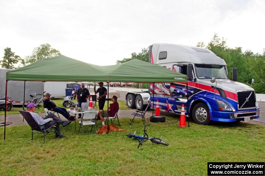 Darrell Peterson's paddock area.