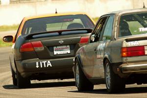 Patrick Price's ITA Nissan 200SX SE-R and Austin Hallberg's ITA BMW 328