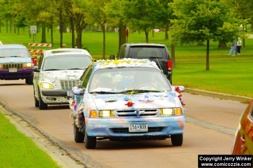 ArtCars - Toyota Corolla and Chrysler PT Cruiser