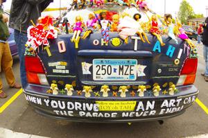 Detail of the ArtCar - Toyota Corolla