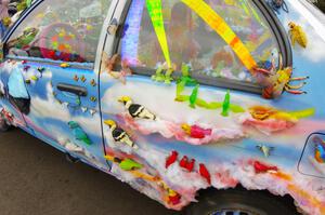 Detail of the ArtCar - Toyota Corolla
