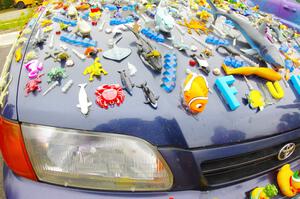 Detail of the ArtCar - Toyota Corolla
