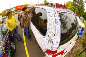 Detail of the ArtCar - Dodge Caravan