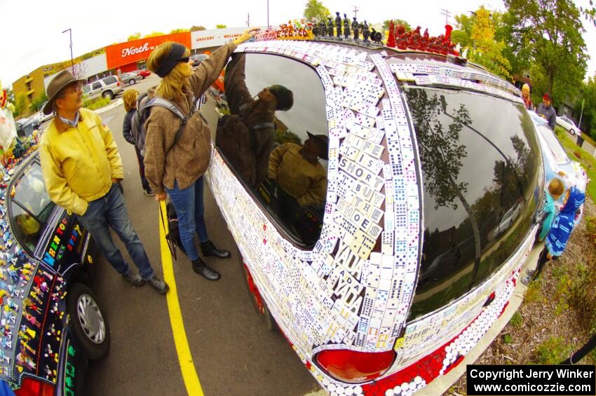 Detail of the ArtCar - Dodge Caravan