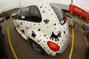 Detail of the ArtCar - Chrysler PT Cruiser