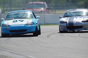 Jamey Randall's and Chris Craft's Spec Miata Mazda Miatas