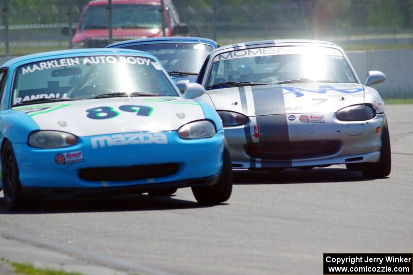 Jamey Randall's and Chris Craft's Spec Miata Mazda Miatas