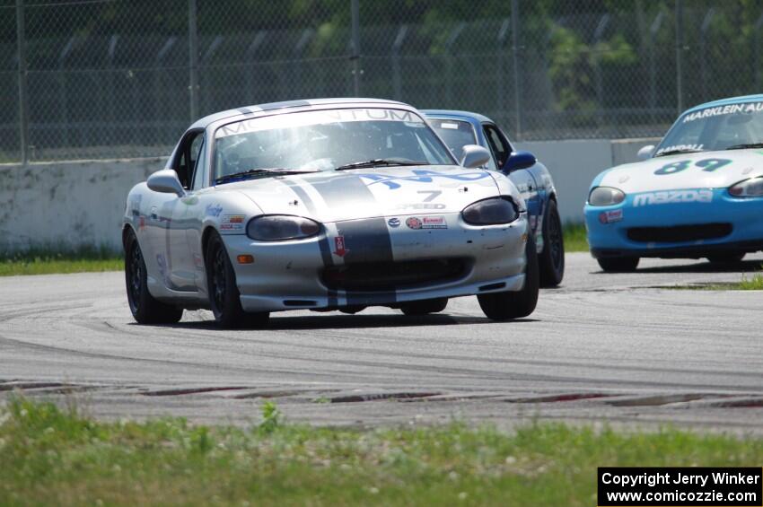 Chris Craft's, Samantha Silver's and Jamey Randall's Spec Miata Mazda Miatas