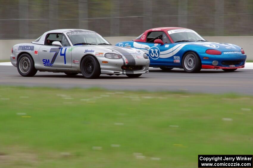 Rick Buan's and Chris Craft's Spec Miata Mazda Miatas