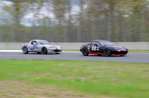 Samantha Silver's and Chris Craft's Spec Miata Mazda Miatas