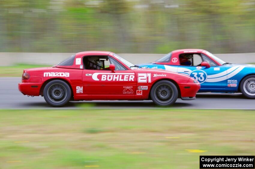 Rick Buan's and Andrew Jenkins' Spec Miata Mazda Miatas