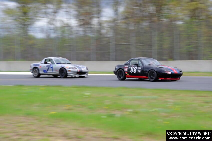 Samantha Silver's and Chris Craft's Spec Miata Mazda Miatas