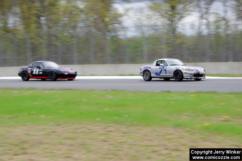 Chris Craft's and Samantha Silver's Spec Miata Mazda Miatas
