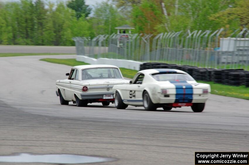 Damon Bosell's Ford Falcon and Brian Kennedy's Ford Shelby GT350