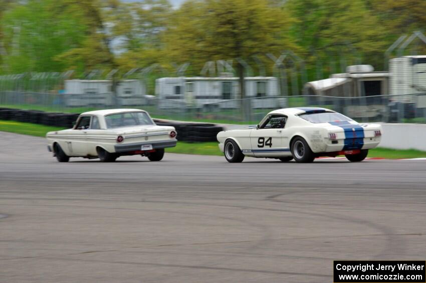 Damon Bosell's Ford Falcon and Brian Kennedy's Ford Shelby GT350